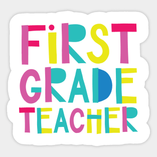 1st Grade Teacher Gift Idea Cute Back to School Sticker